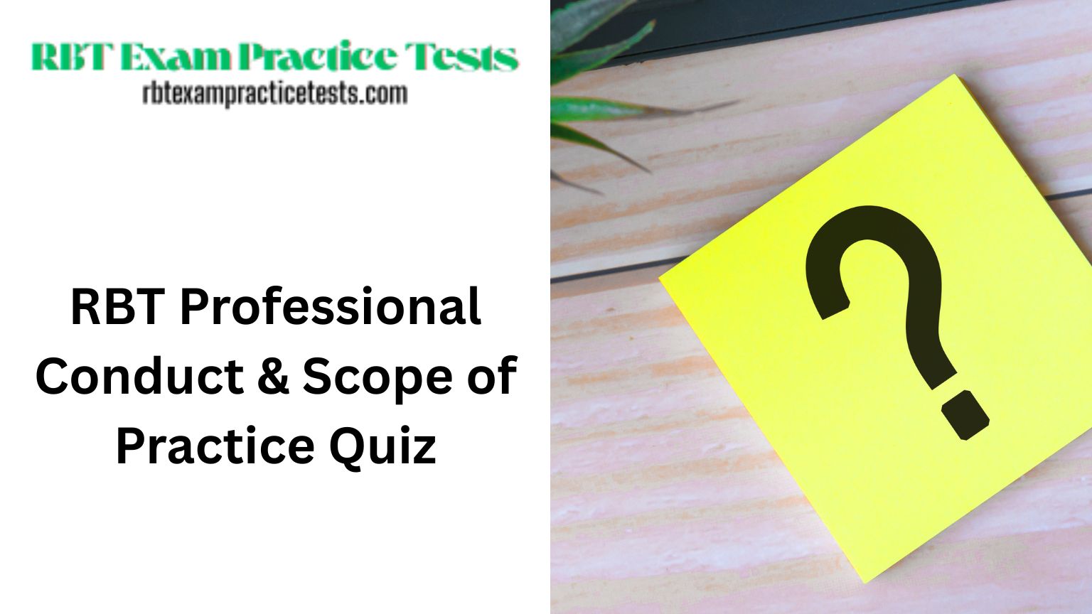 RBT Exam Professional Conduct & Scope of Practice Quiz Test
