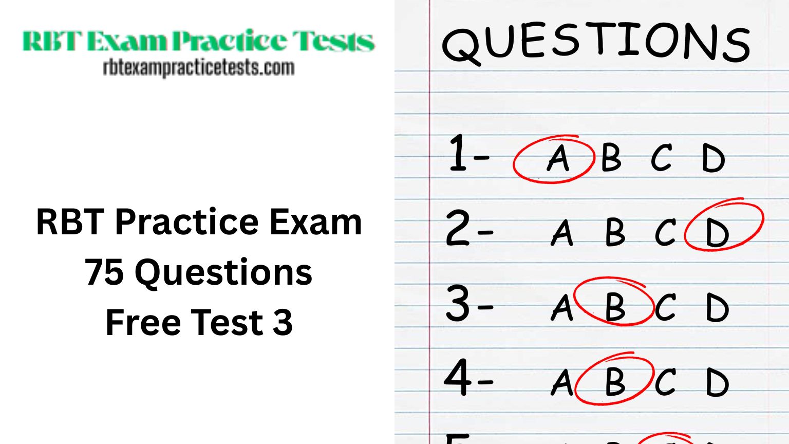 RBT Practice Exam 75 Questions Free Test 3